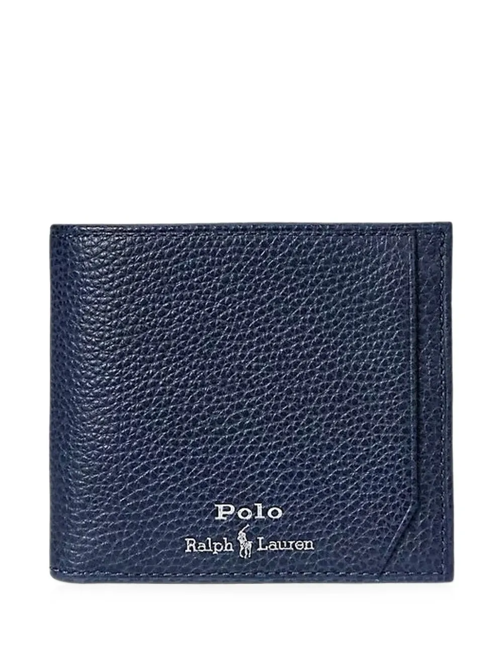Polo Ralph Lauren grained bifold wallet - Blu