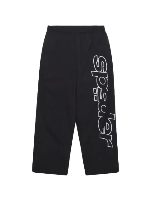 SP5DER Spiderbite logo-print track pants