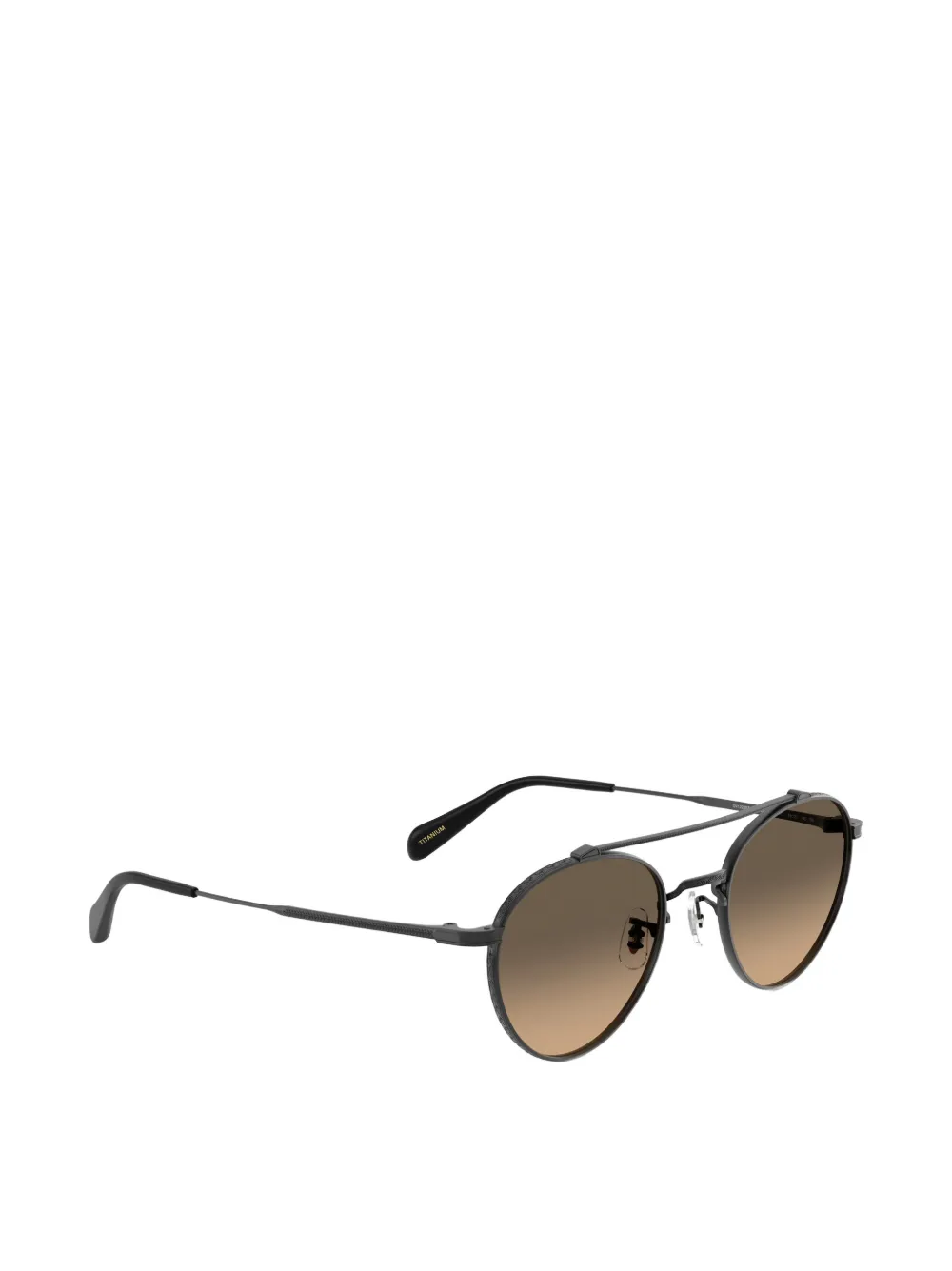 Oliver Peoples Zonnebril met phantos-montuur Zwart