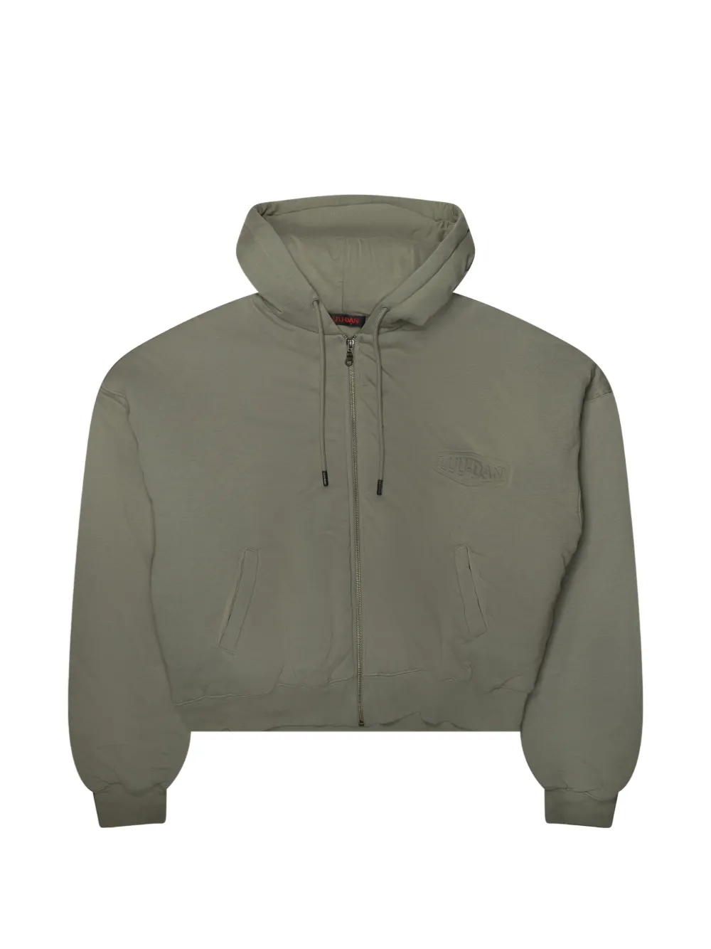 LỰU ĐẠN wadded zip-up hoodie