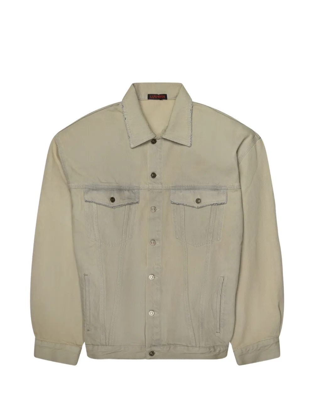 LỰU ĐẠN Drifter frayed denim jacket