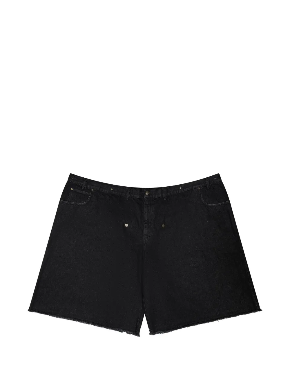 LỰU ĐẠN Maxi raw-cut wide-leg shorts