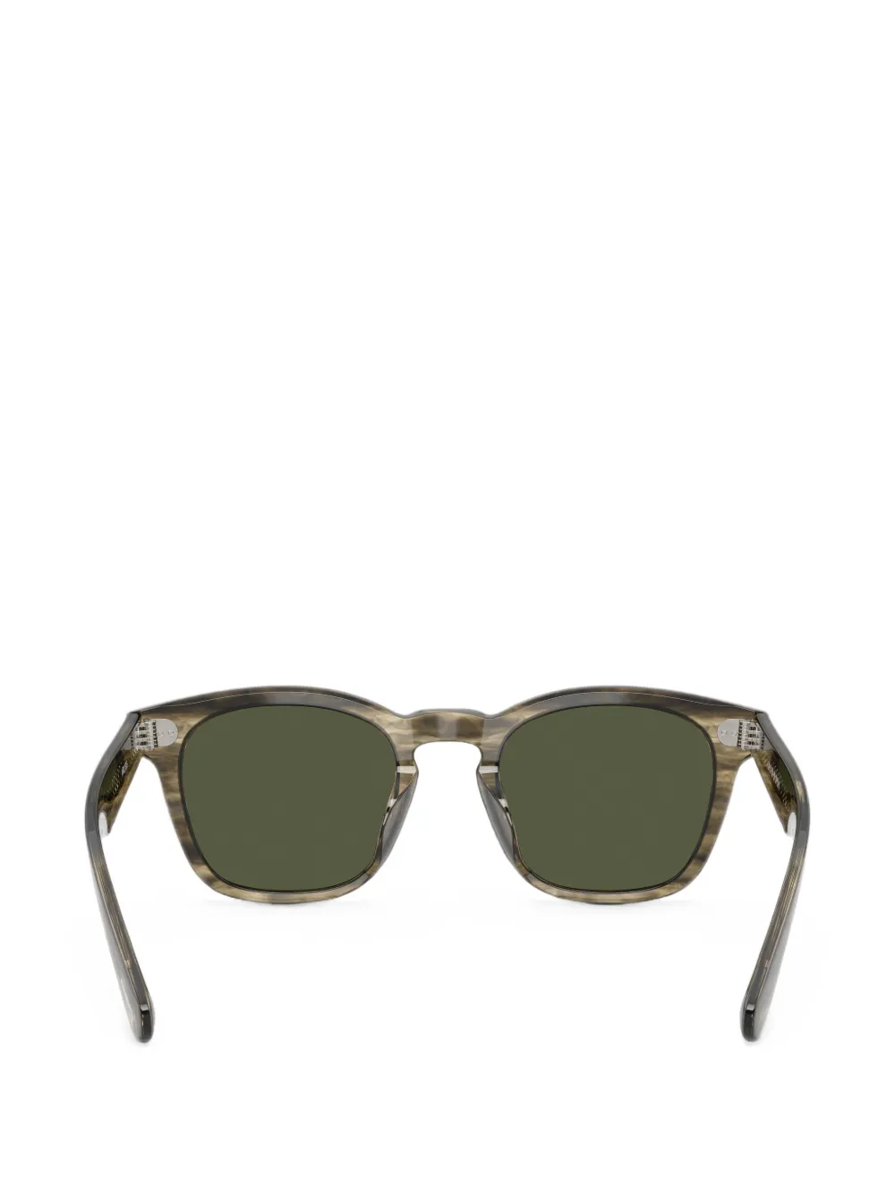 Oliver Peoples Zonnebril met vierkant montuur Bruin