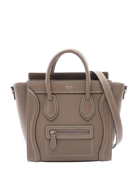 Celine Pre-Owned 2000-2026 Nano Leather Luggage Tote satchel