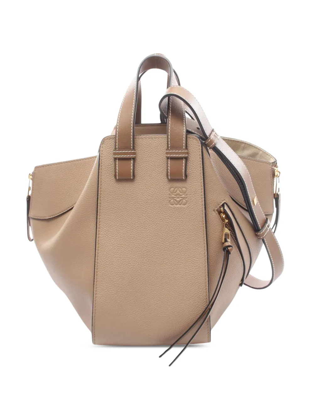 Loewe Pre-Owned 2010-2026 kleine Hammock Satchel-Tasche aus Leder - Nude
