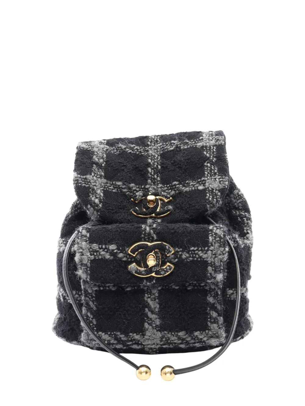 CHANEL Pre-Owned 2021-2026 CC Wool backpack - Nero