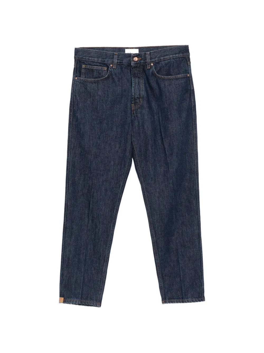 DON THE FULLER Seoul logo-patch straight-leg jeans