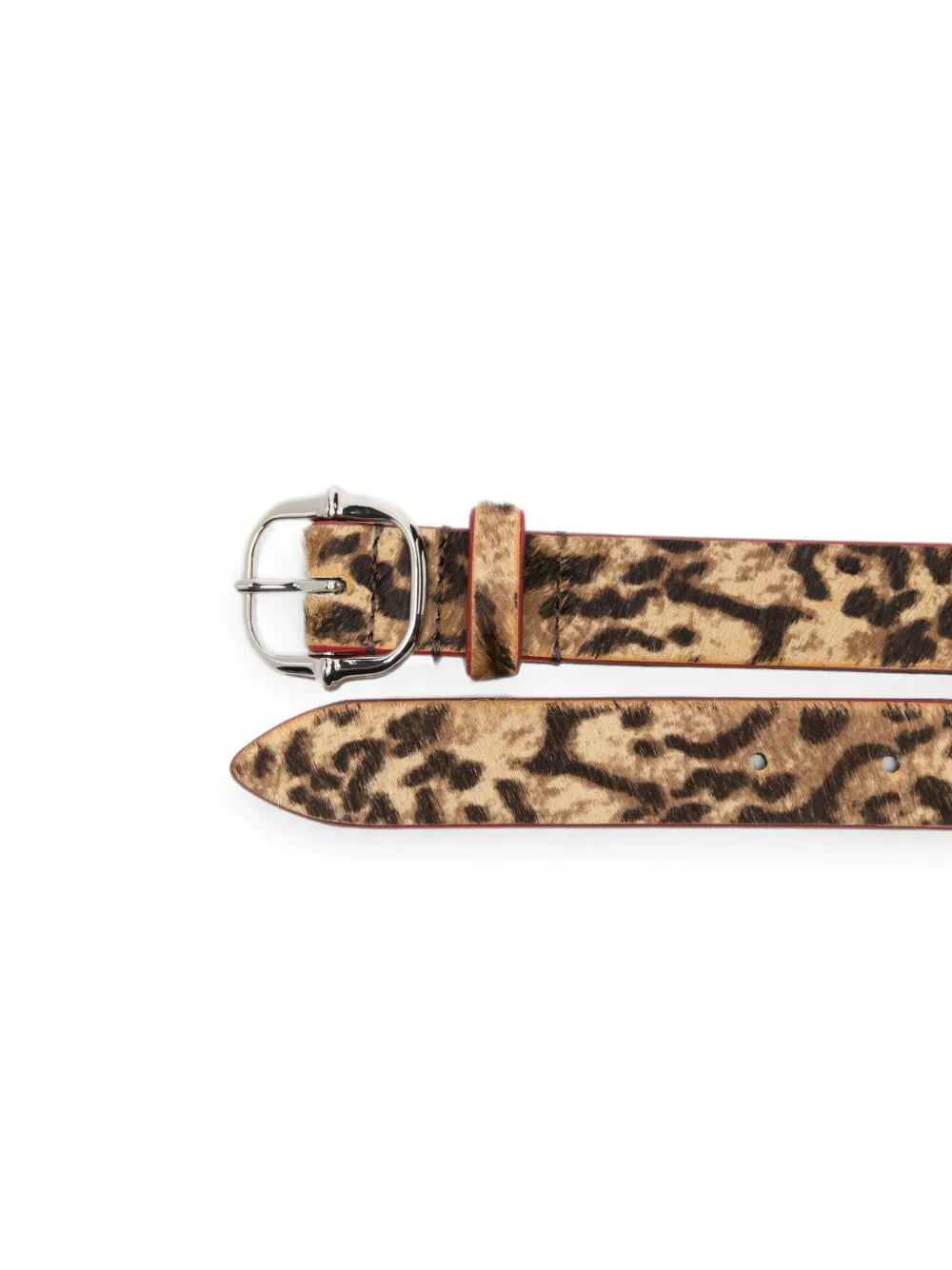ISABEL MARANT Depson gespriem met luipaard-print Beige