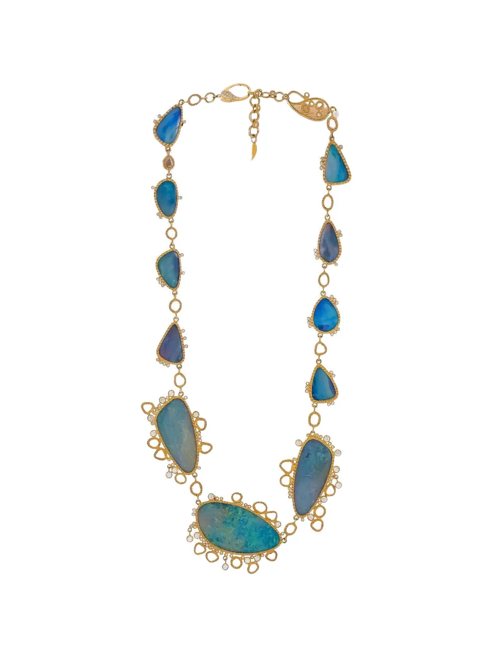 COOMI embellished opal necklace
