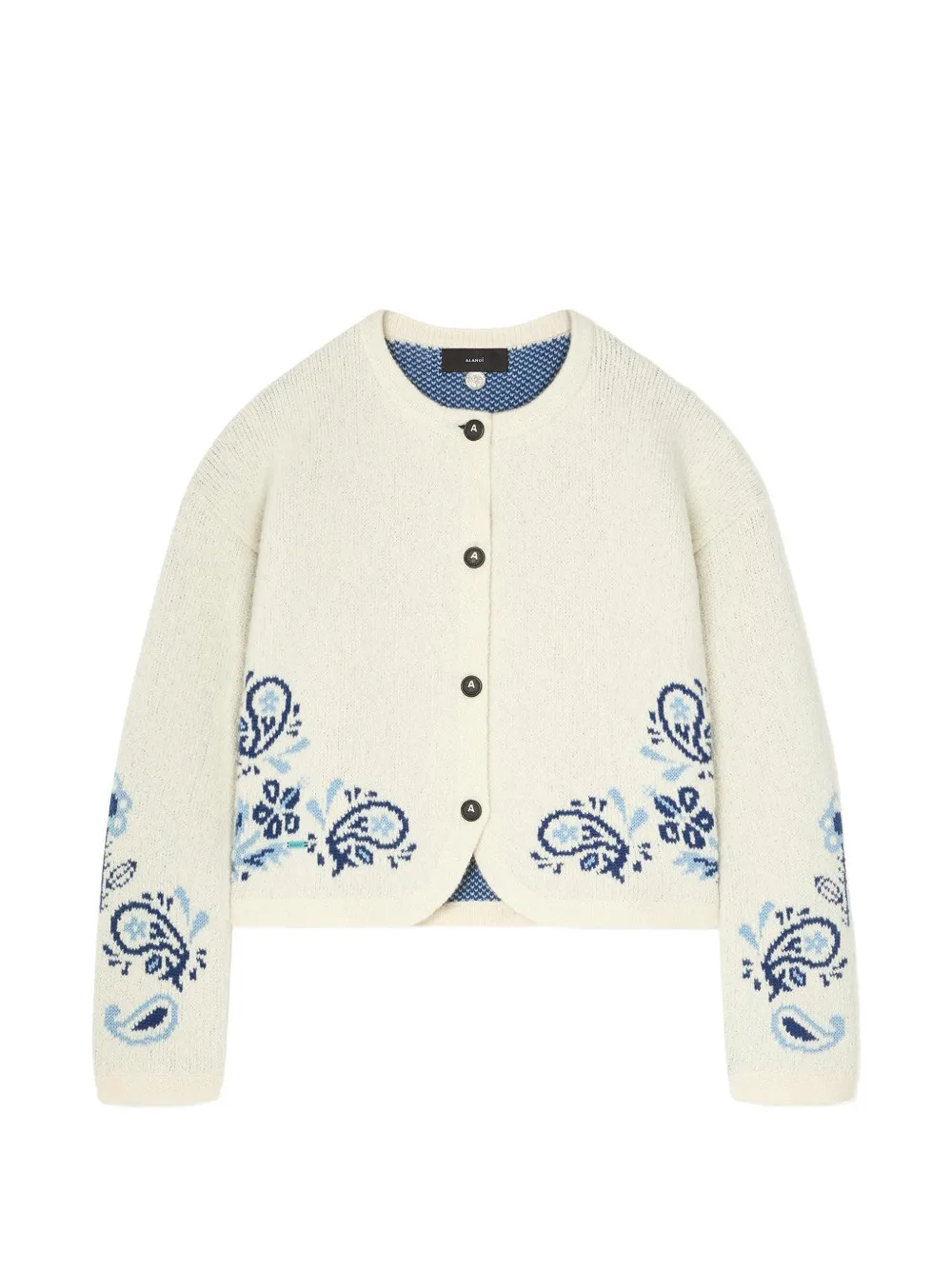 Alanui Island Roots paisley-intarsia cardigan