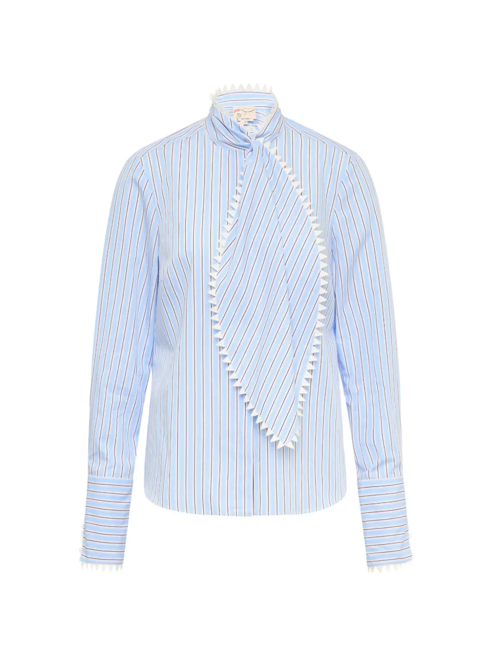 MAISON COMMON striped poodle-print blouse
