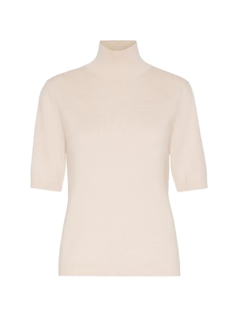 'S Max Mara mock-neck short-sleeve top
