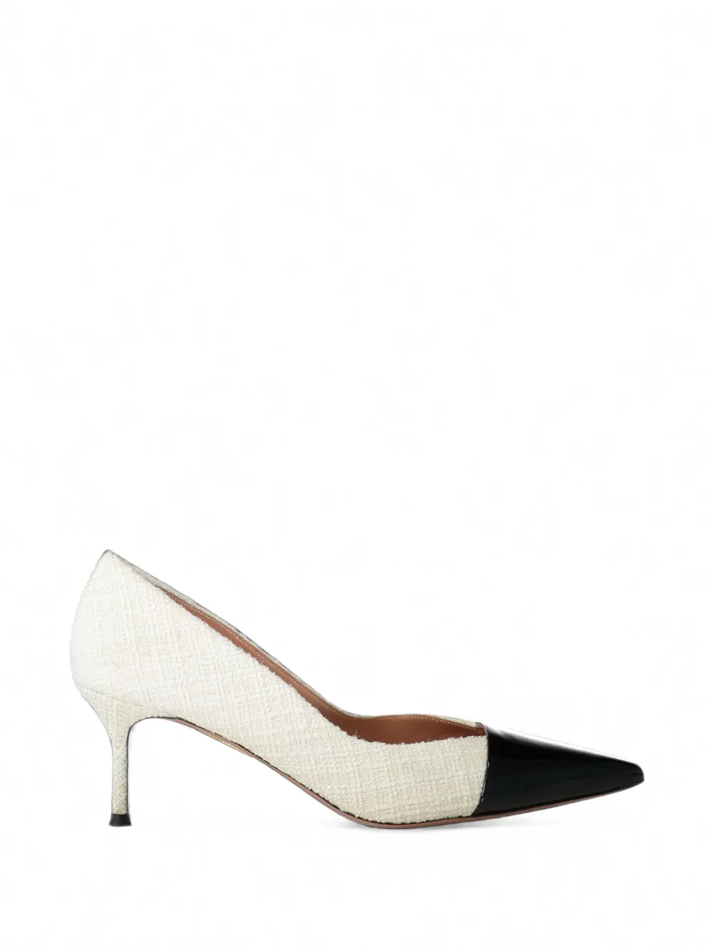 Aquazzura Orbit contrast-toe pumps