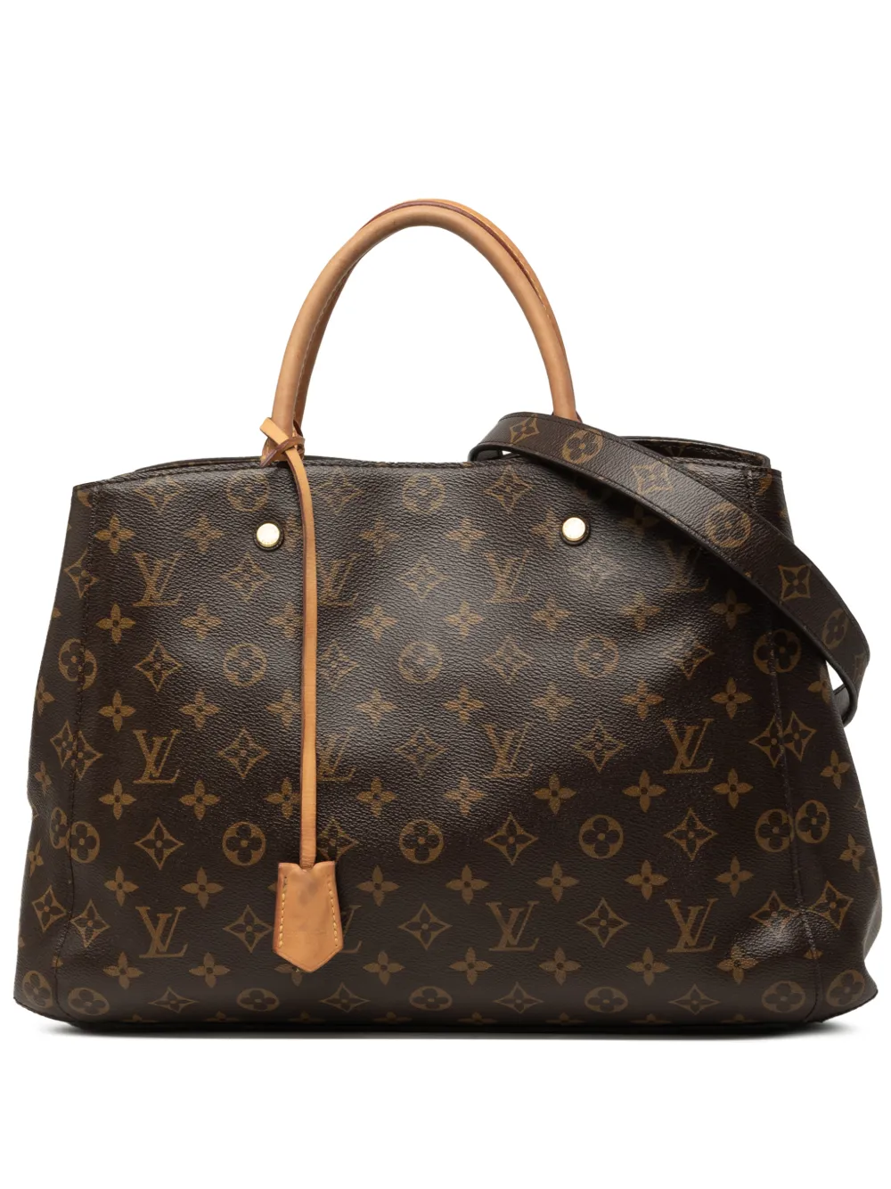 Louis Vuitton Pre-Owned 2014 Monogram Montaigne GM satchel - Marrone