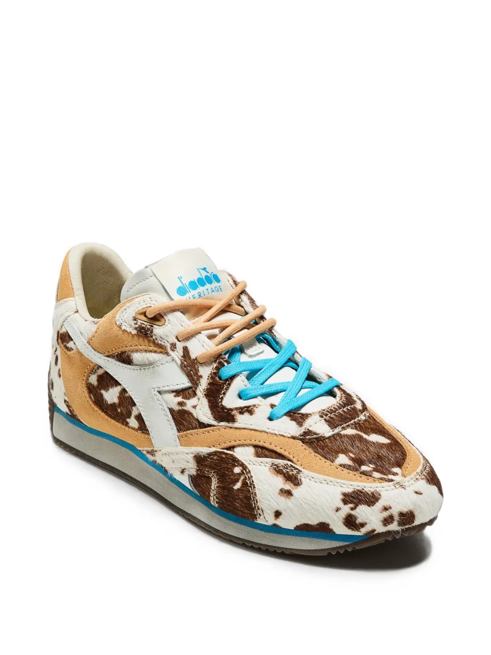 Diadora Heritage cow-print sneakers Bruin