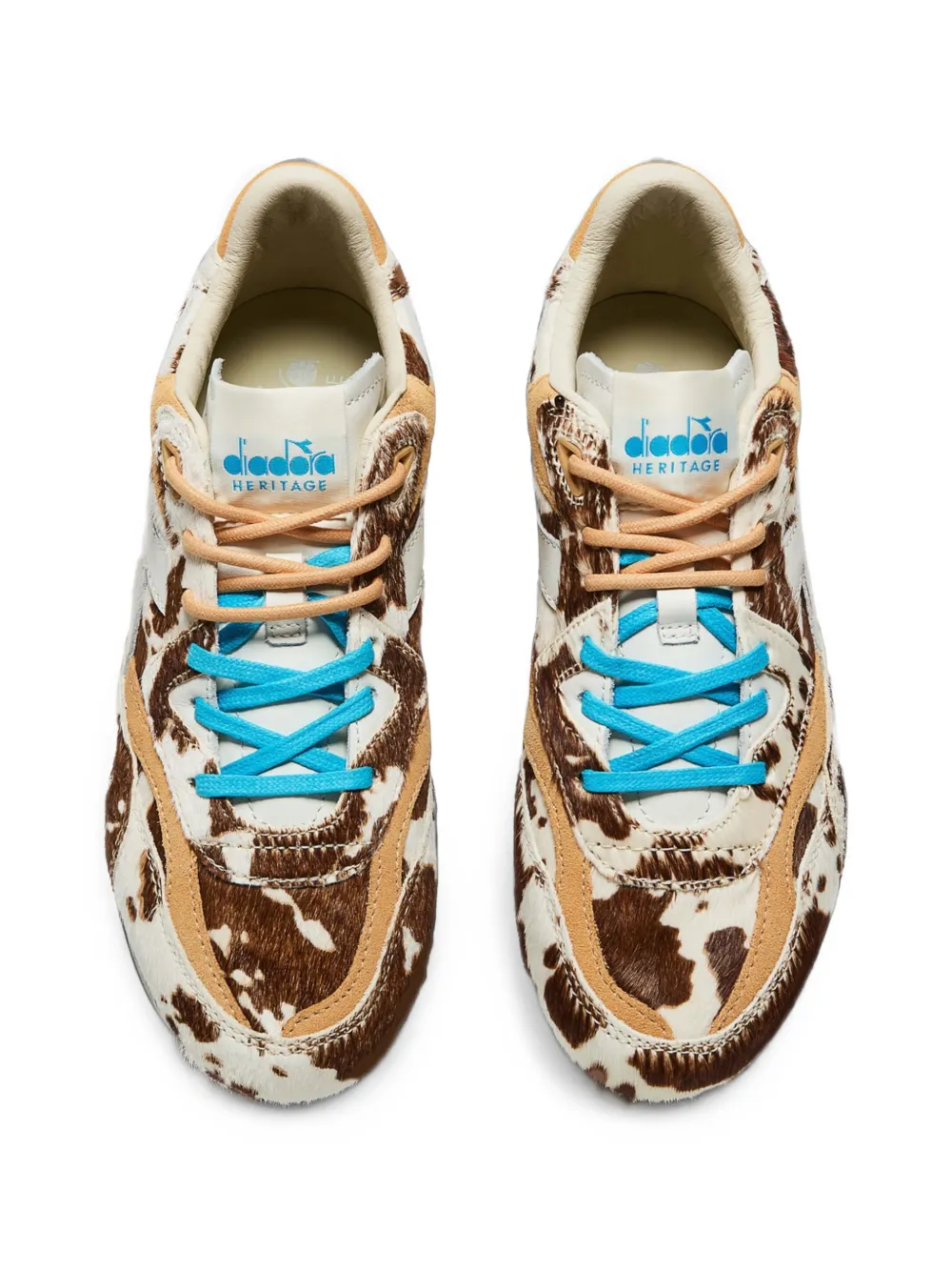 Diadora Heritage cow-print sneakers Bruin