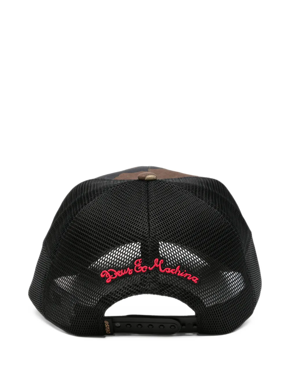 Deus Ex Machina Paris camouflage-print logo-patch cap Groen