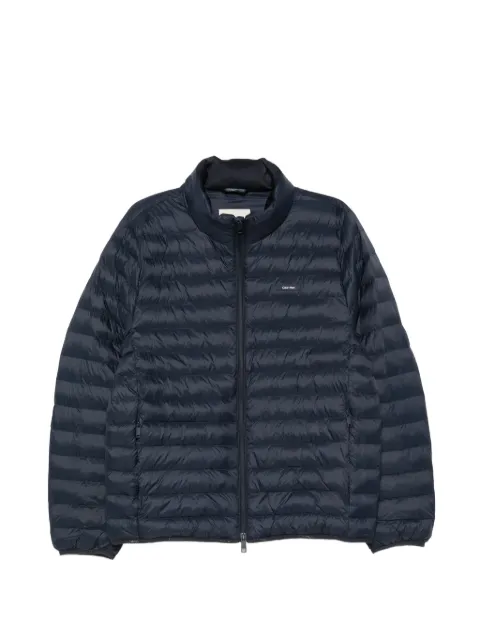 Calvin Klein quilted logo-patch jacket