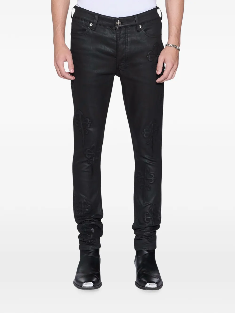 Ksubi Van Winkle Backstage jeans met applicatie Zwart