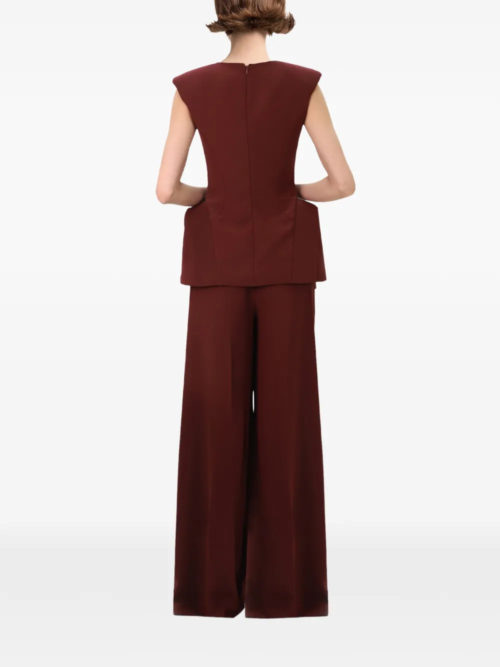 Gemy Maalouf Top met V-hals Rood