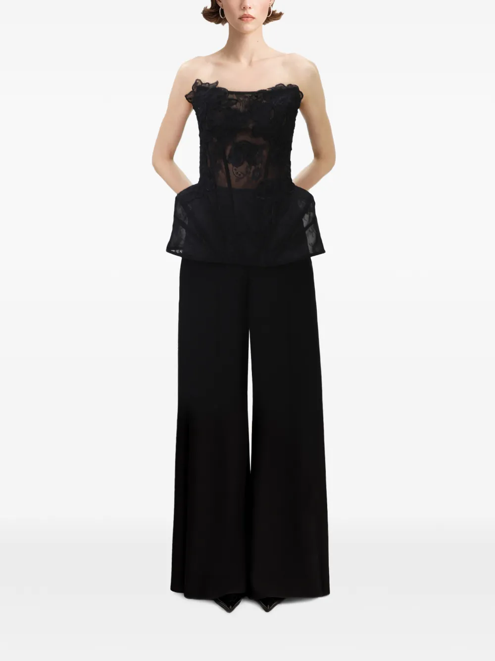 Gemy Maalouf High waist broek Zwart