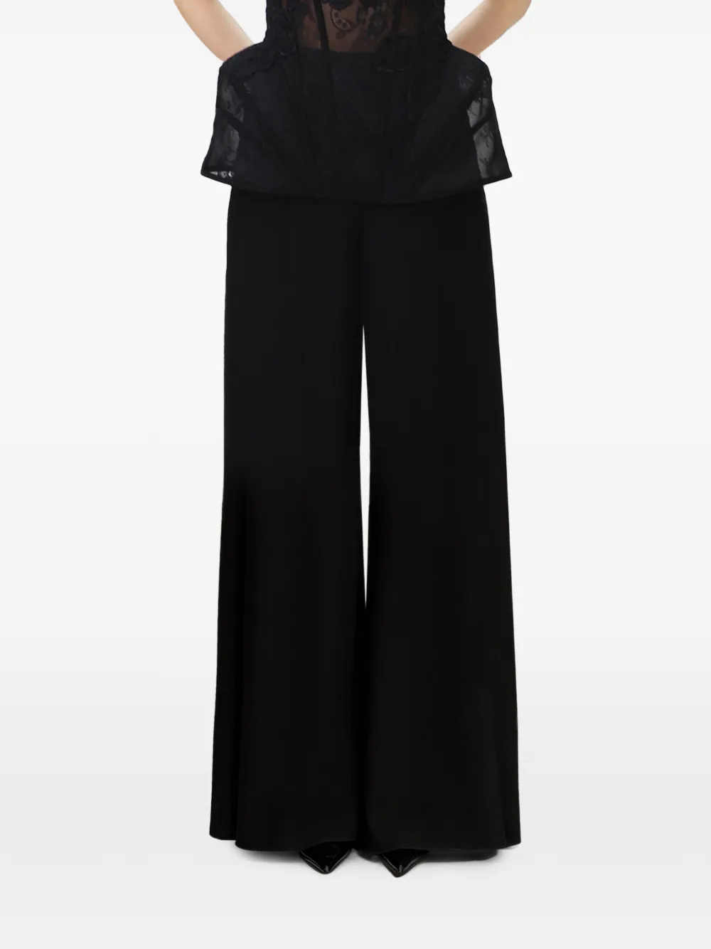 Gemy Maalouf High waist broek Zwart