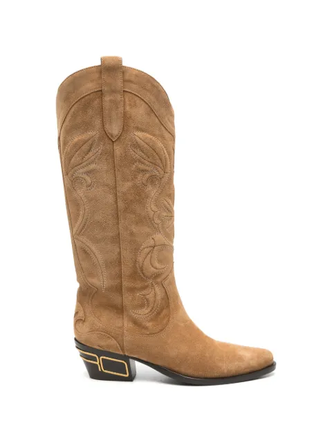ETRO embroidered suede boots