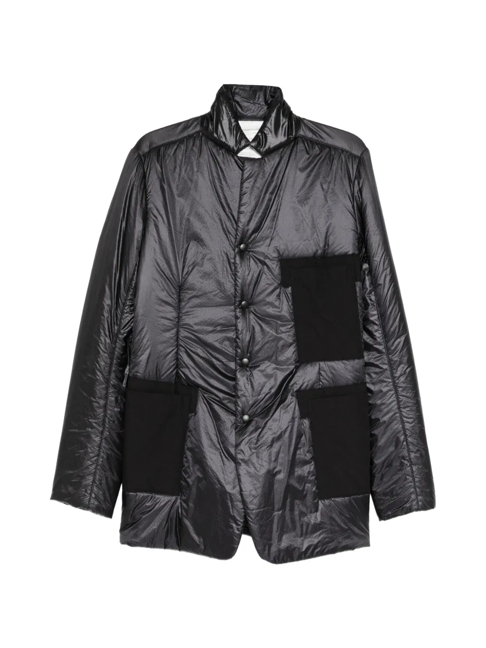 Nude:Masahiko Maruyama patch-pocket puffer jacket - Noir Nude:Masahiko Maruyama patch-pocket puffer jacket - Noir