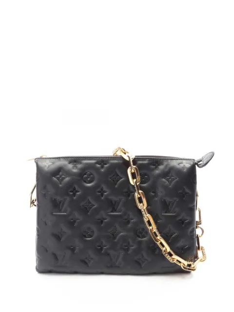 Louis Vuitton Pre-Owned 2021-2026 Monogram Embossed Puffy Lambskin Coussin PM satchel