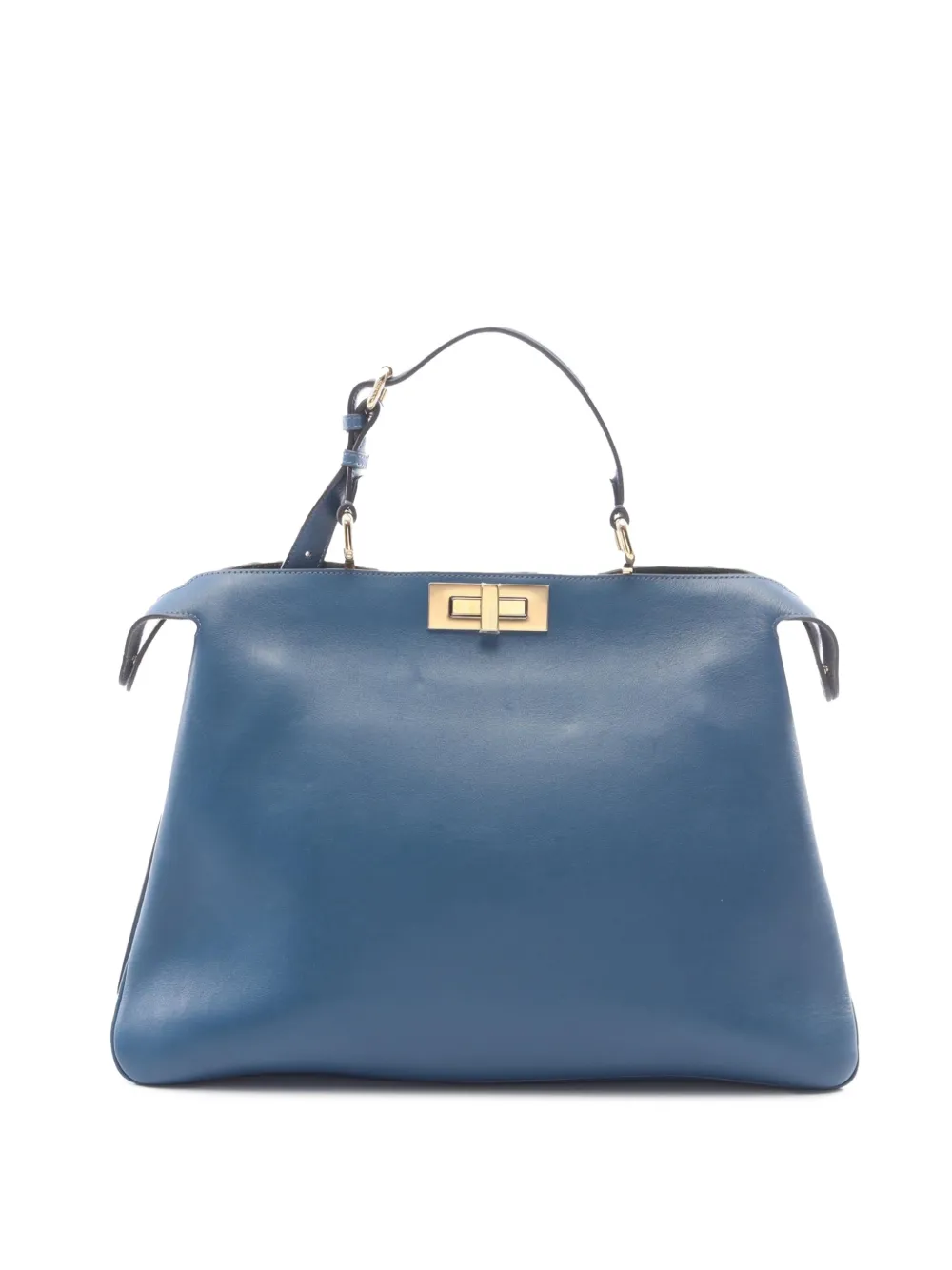 Fendi Pre-Owned grand sac à main Peekaboo en cuir (2010-2026) - Bleu