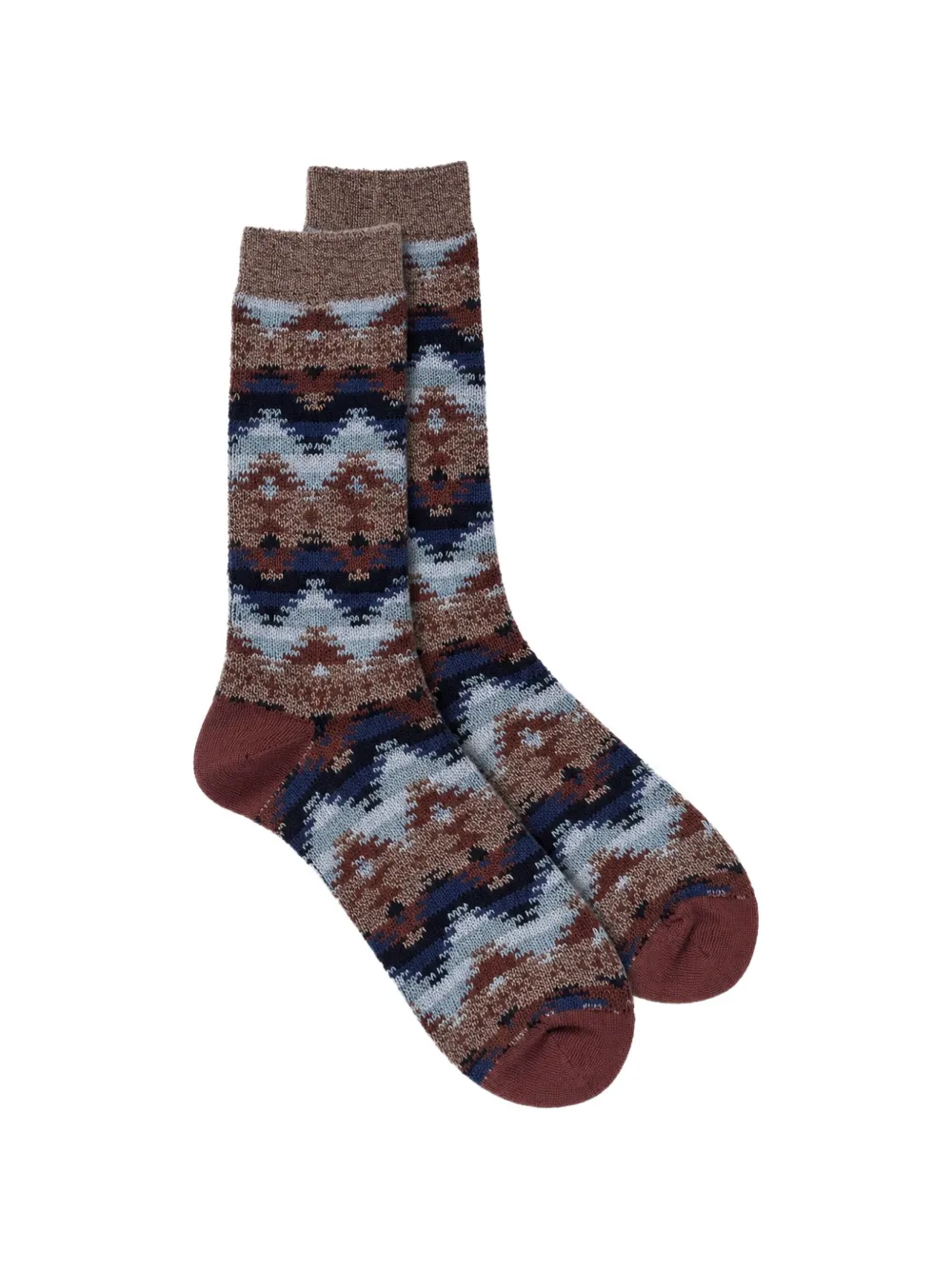 Anonymous Ism Wigwam JQ Crew geometric-pattern socks · OS