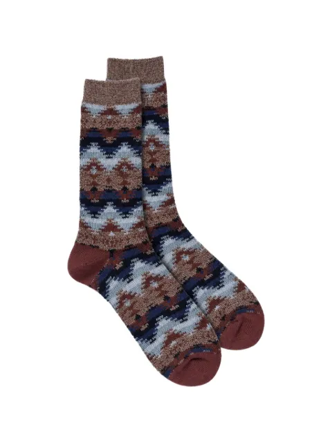 Anonymous Ism Wigwam JQ Crew geometric-pattern socks