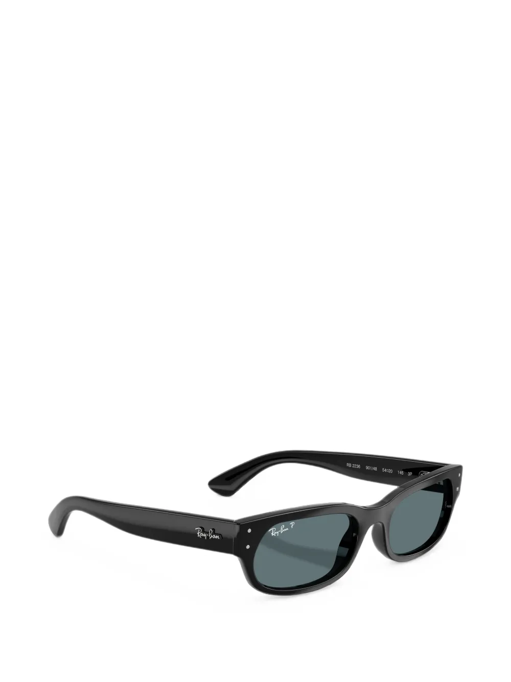 Ray-Ban Zonnebril met logoplakkaat Zwart