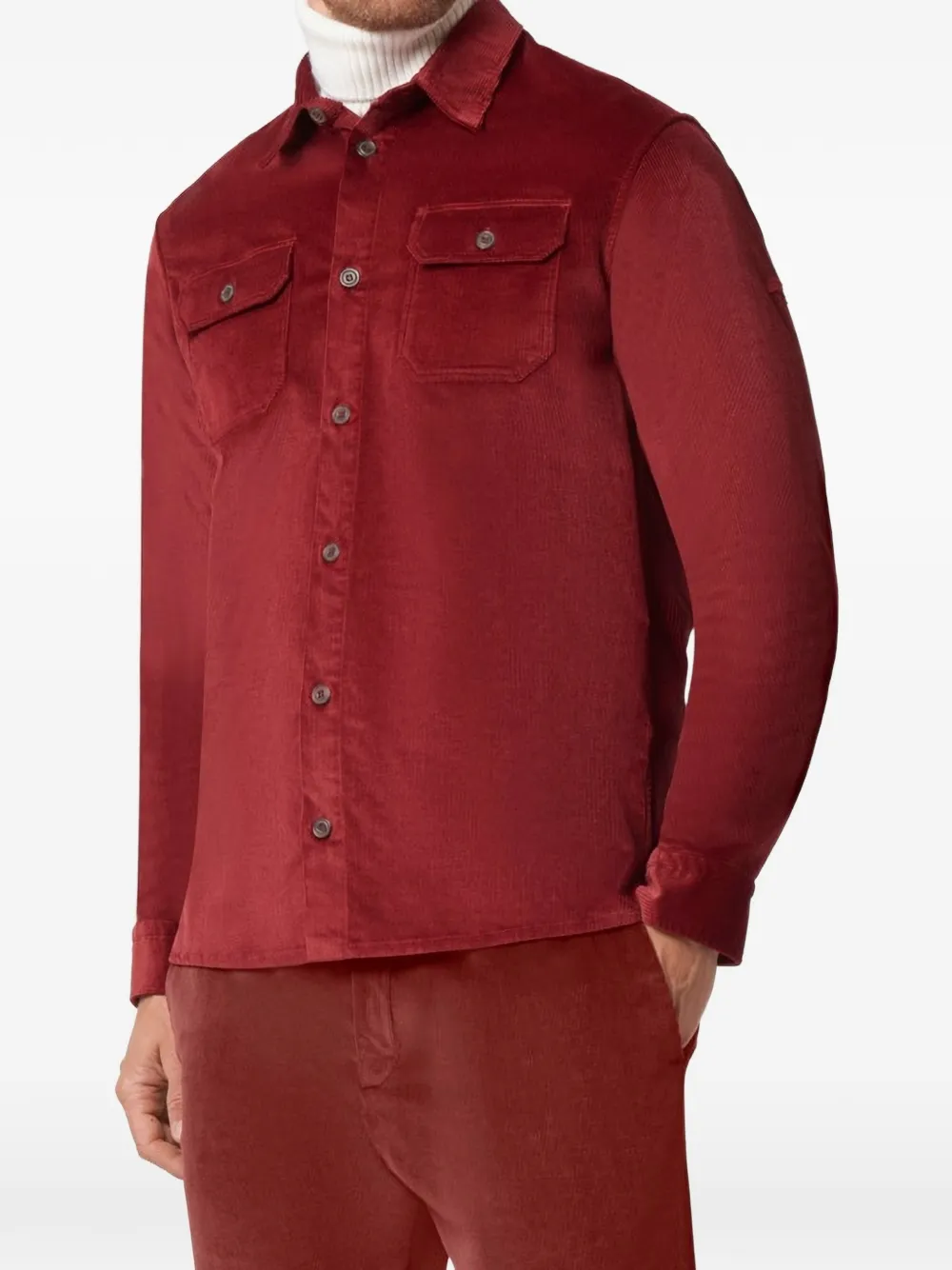 Paul & Shark Alba ribfluwelen broek Rood
