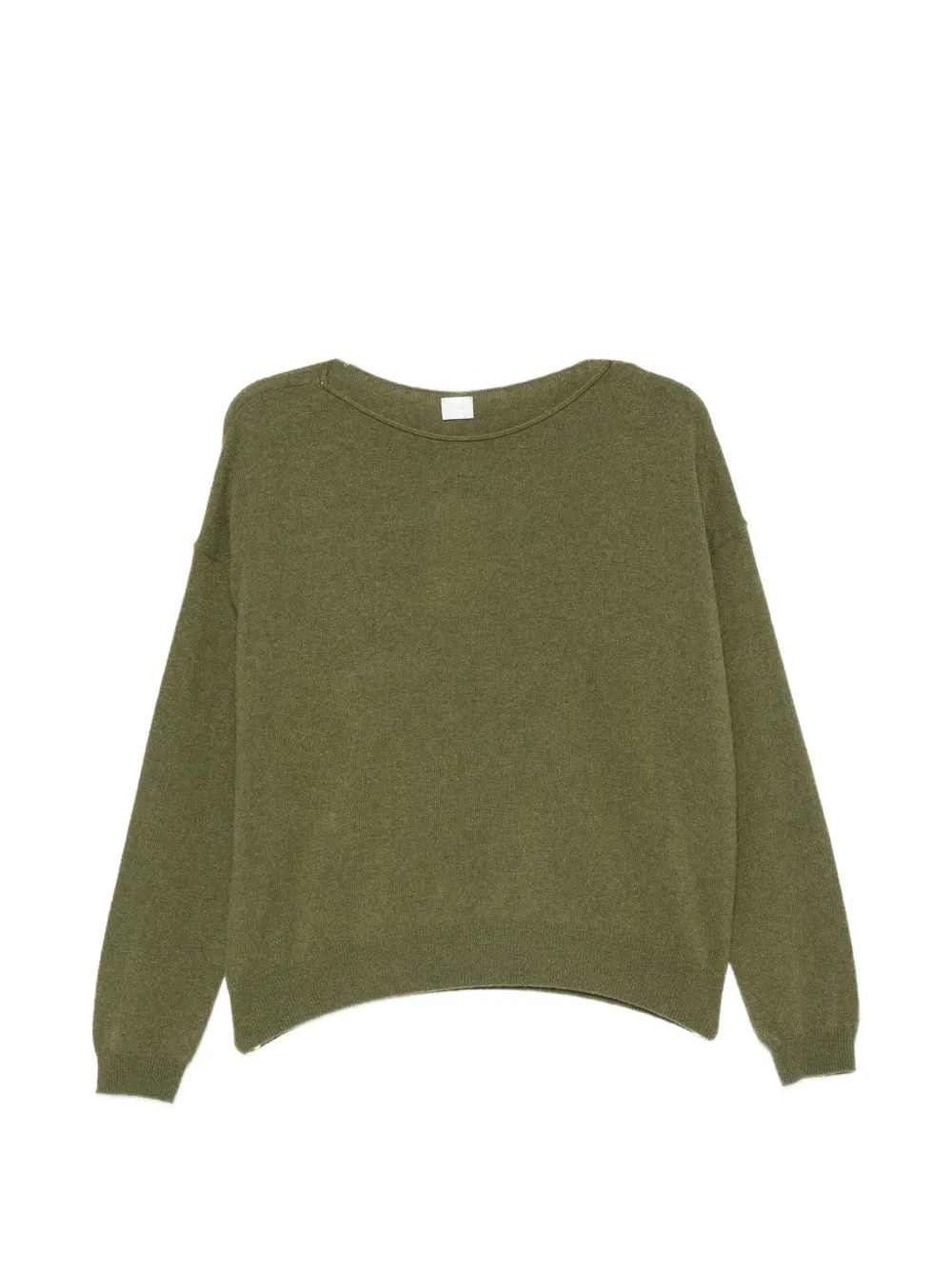 C.T.PLAGE fine-knit boat-neck sweater - Verde