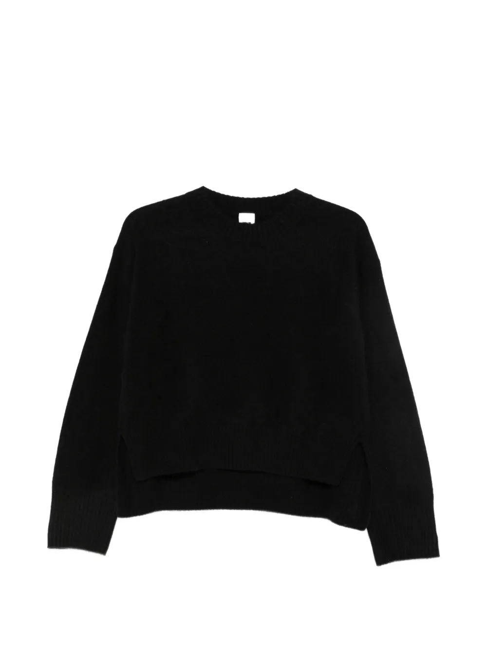 C.t.plage Ribbed-trim Wool Sweater In Black