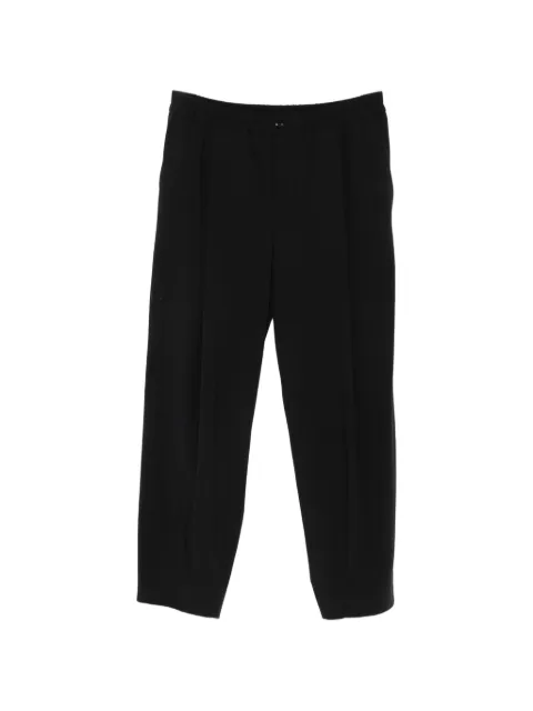 Giorgio Armani pleated-front elasticated-waistband trousers