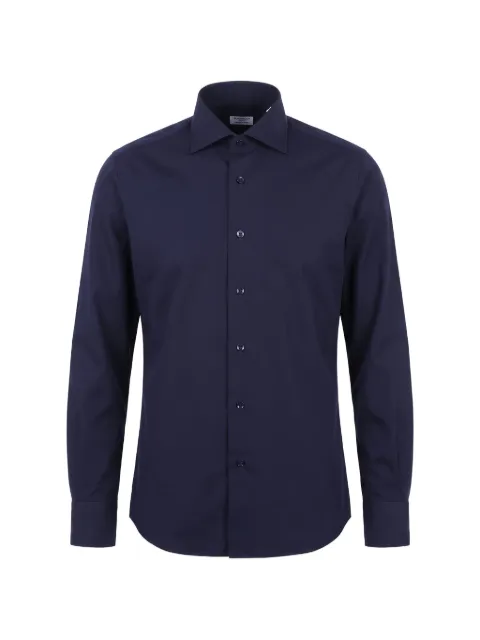 BORRIELLO NAPOLI spread-collar long-sleeved shirt