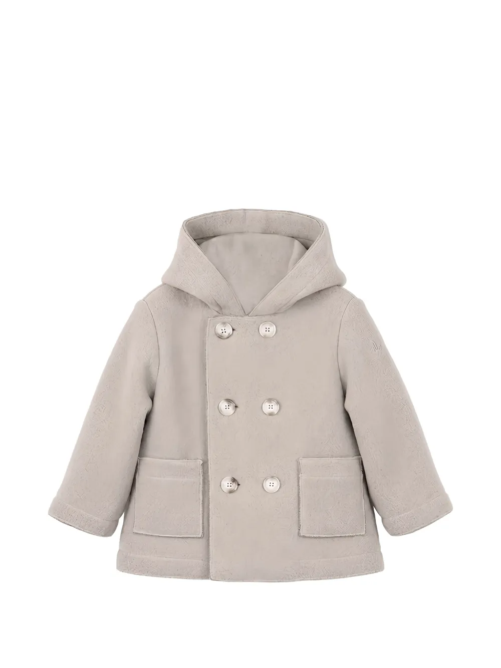 Il Gufo double-breasted hooded coat - Grigio