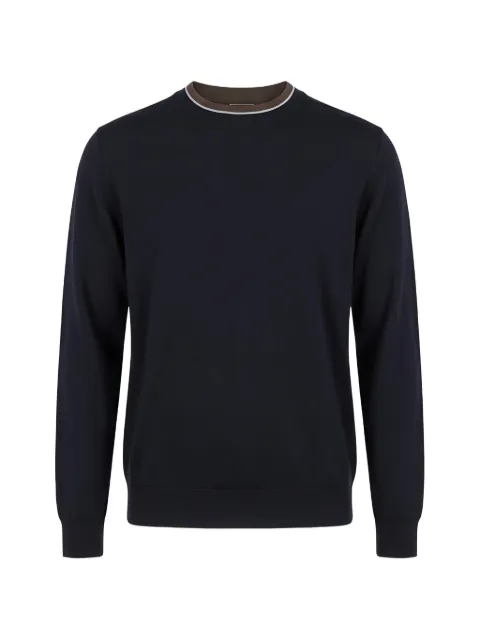 Peserico contrast-trim wool sweater