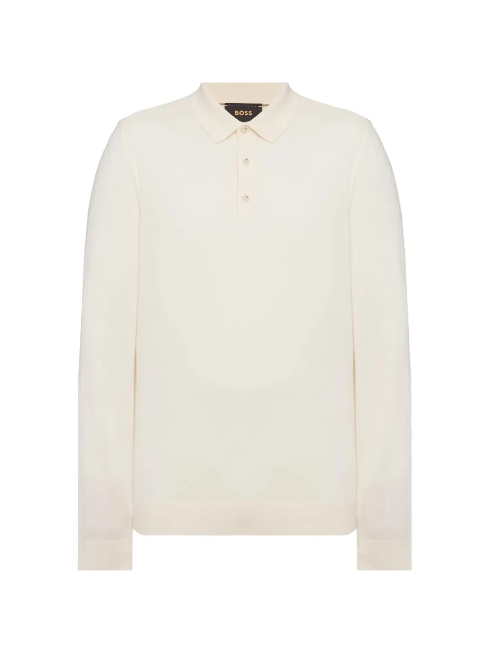 BOSS long-sleeve polo shirt - Bianco