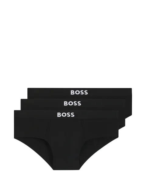BOSS three-pack stretch-cotton briefs