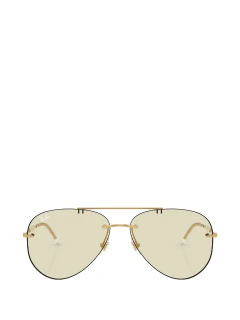 Ray-Ban Color Touch Transitions-lenses pilot-frame sunglasses