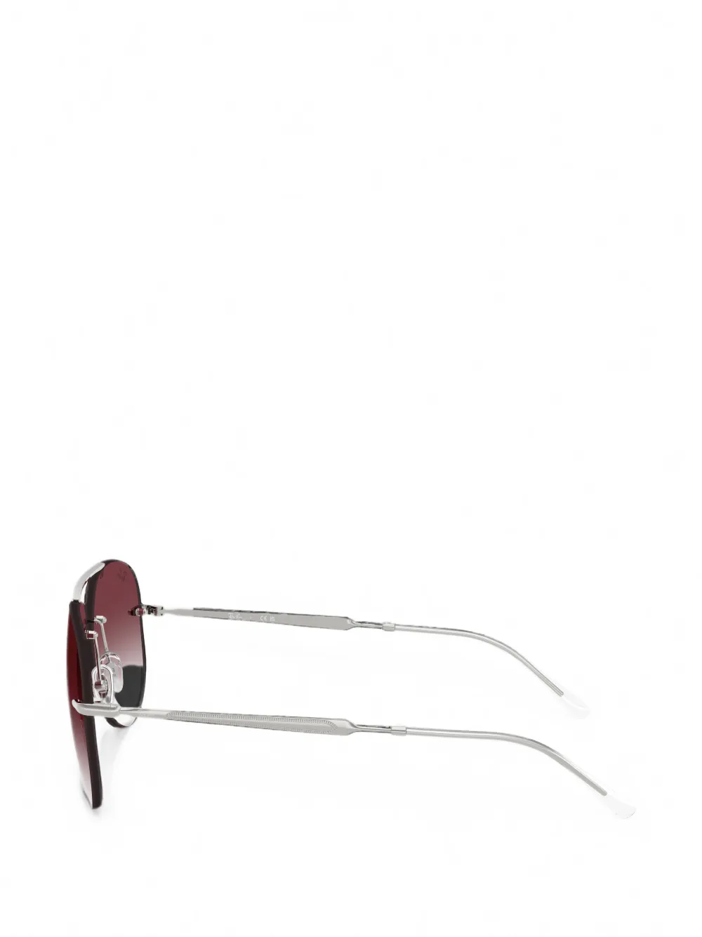 Ray-Ban Zonnebril met piloten montuur Zilver