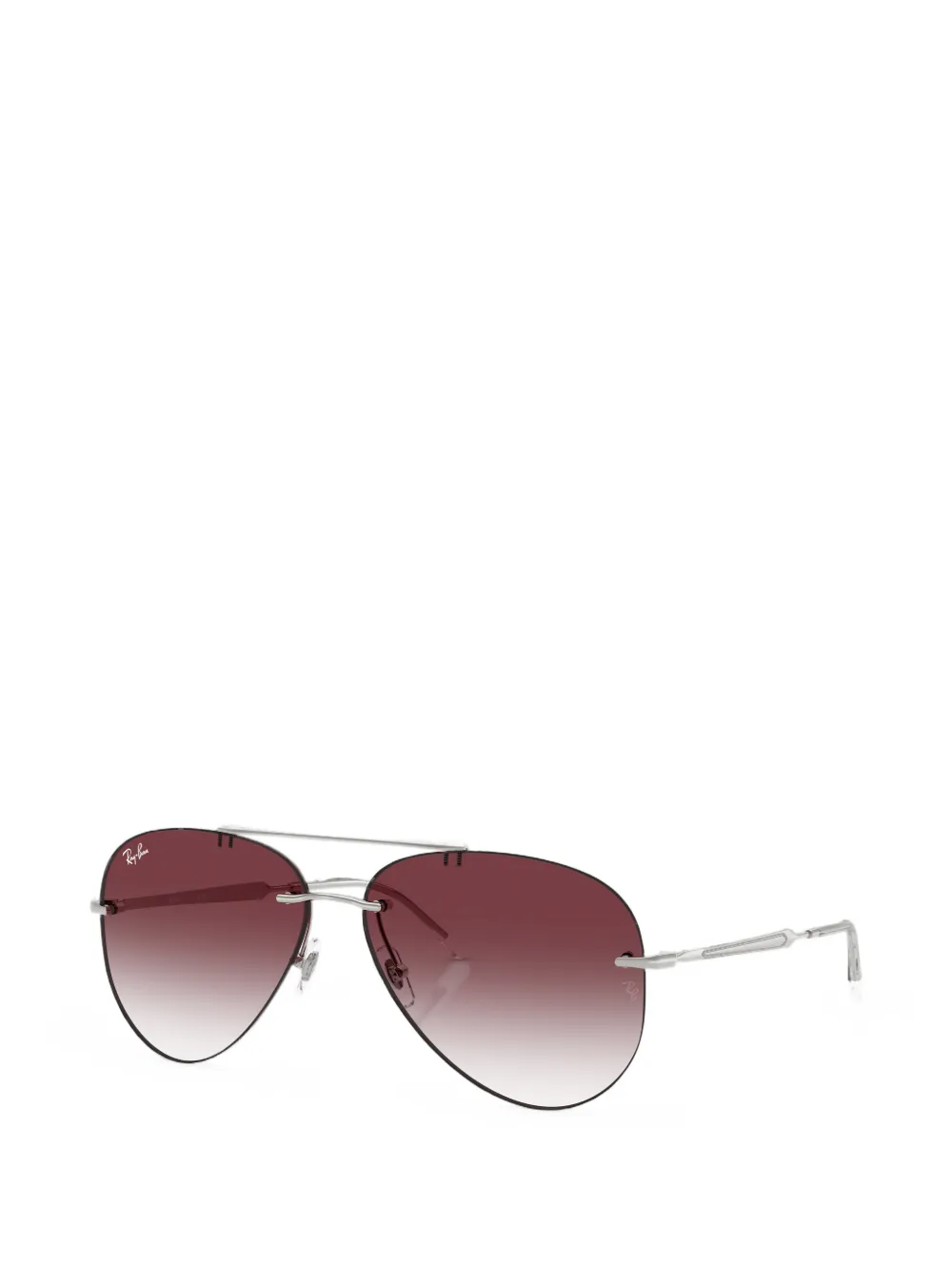 Ray-Ban Zonnebril met piloten montuur Zilver