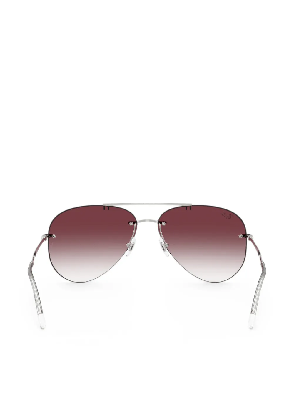 Ray-Ban Zonnebril met piloten montuur Zilver