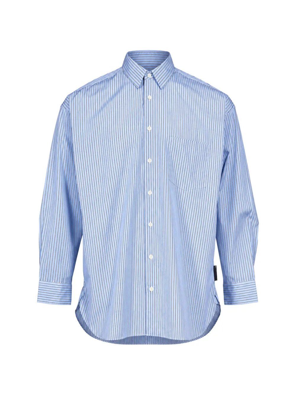 Comme des Garçons Homme Gestreept overhemd Blauw