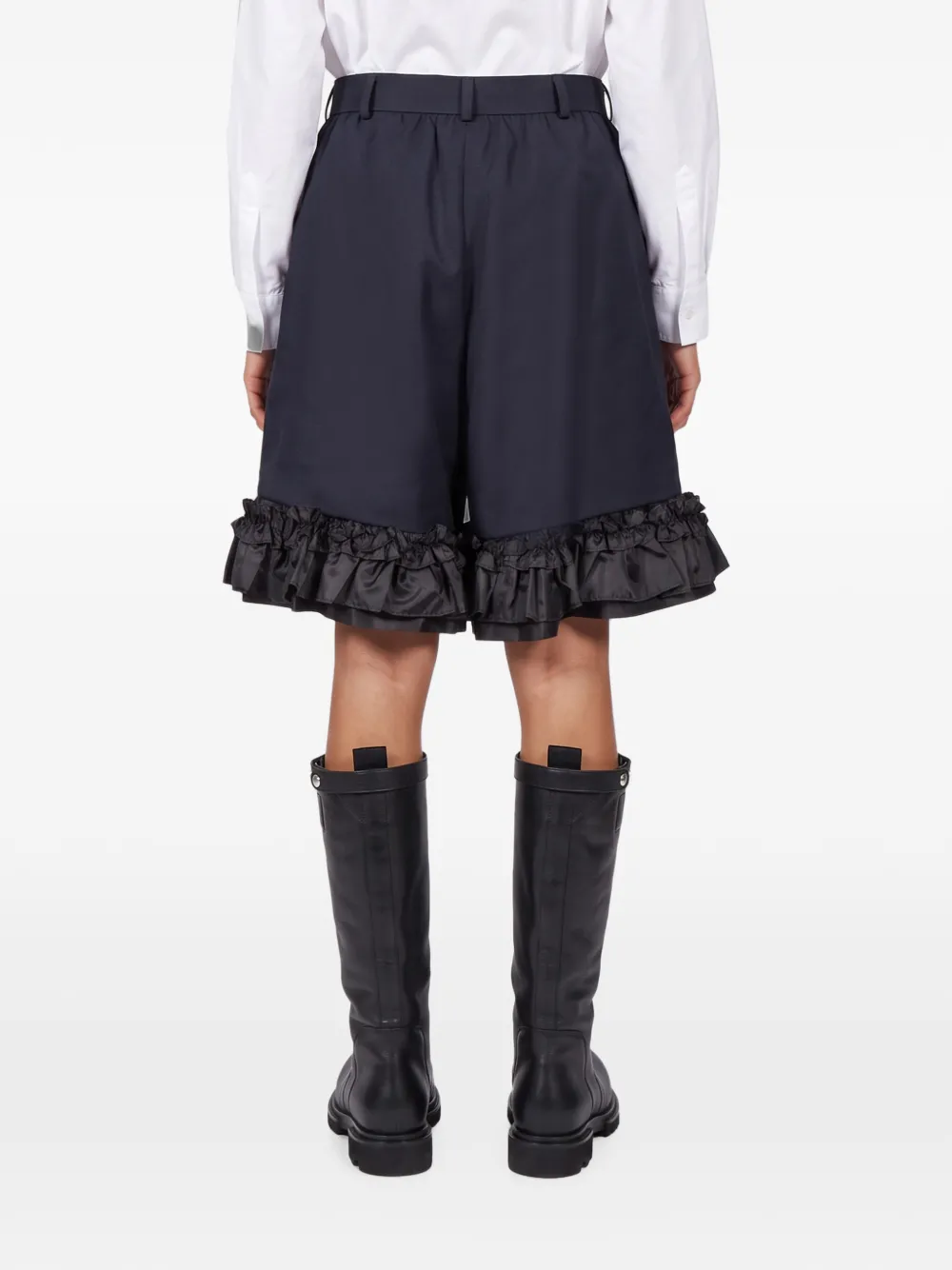 Comme Des Garçons Shorts met ruches Blauw