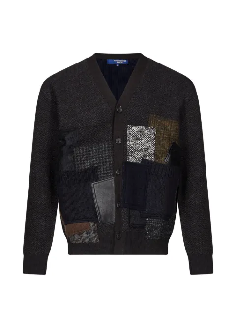 Junya Watanabe MAN patchwork herringbone cardigan