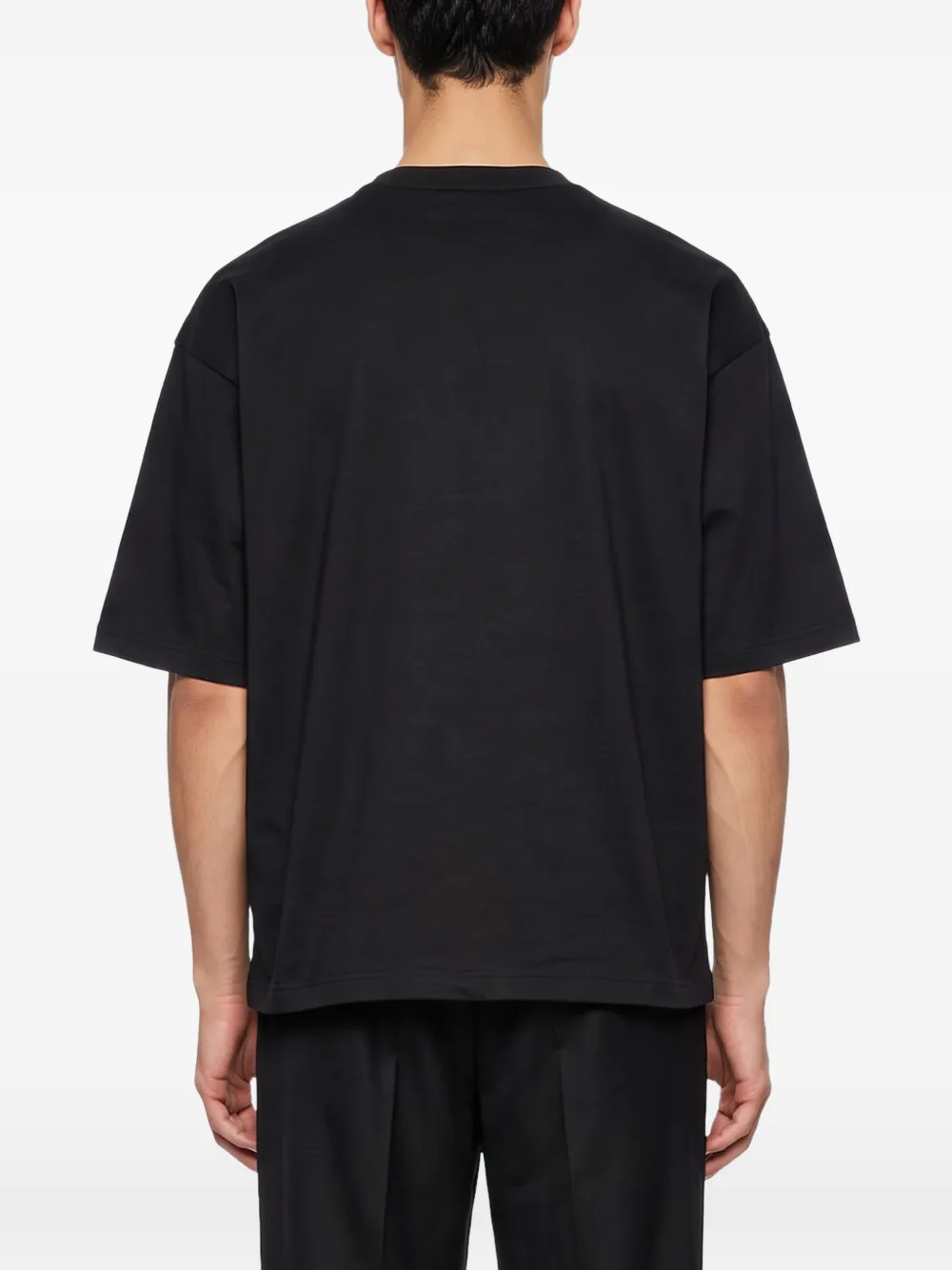 Comme des Garçons Homme T-shirt met logopatch Zwart